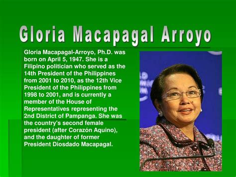 gloria macapagal arroyo programs.